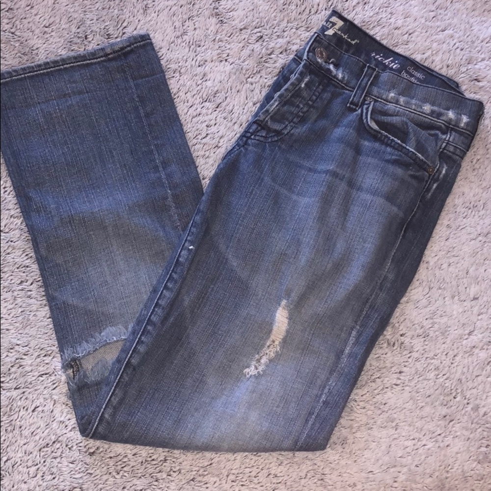 DISTRESSED SEVEN JEANS